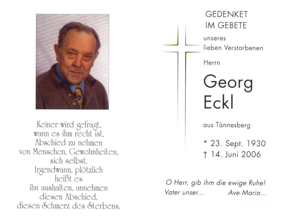 ecklgeorg + 14.06.2006 - Georg Eckl